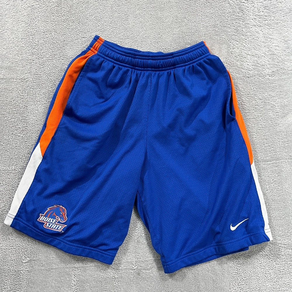 Boise State‎ Broncos Nike Shorts Mens Small Blue Dri Fit Training Practice Slim